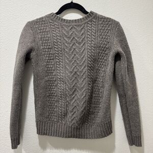 Marine Layer Fishermans Sweater Womens Sz S Cable Knit Wool Blend Pullover